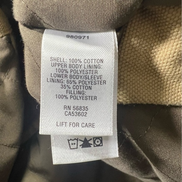 Cabela’s | Canvas Chore Barn Coat Fleece & Quilted Lined Tan | L - Picture 14 of 16